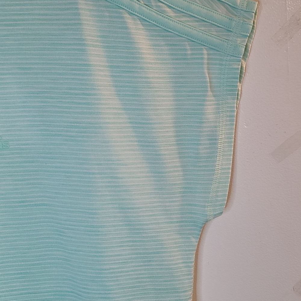 Adidas Women's Light Blue Crop Top - Picture 5 of 7